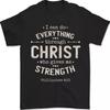 Christ Gives Me Strength Christian Jesus God Mens T-Shirt 100% Cotton