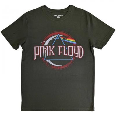 Pink Floyd Винтажная хлопковая футболка унисекс для взрослых «Тёмная сторона Луны» с печатью
