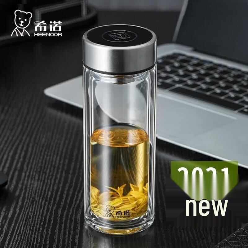 Heenoor XN-6595 360ML Double Wall Glass Cup