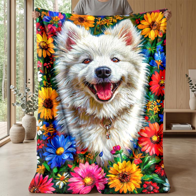 Flamingo and Fruit Paradise Theme blanket Lightweight Warm Flannel Blanket Decorative Throw Blanket for Home Decoration