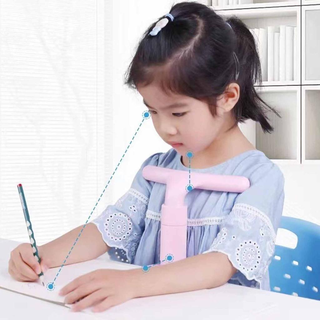 Children Sitting Posture Corrector Vision Protection Writing Sitting Posture Corrector Pink