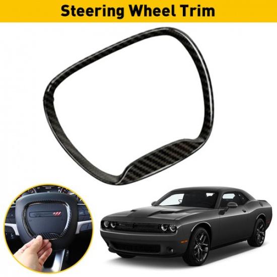 Steering Wheel Trim For Cover Dodge Charger Challenger 2015+ Durango Accessories