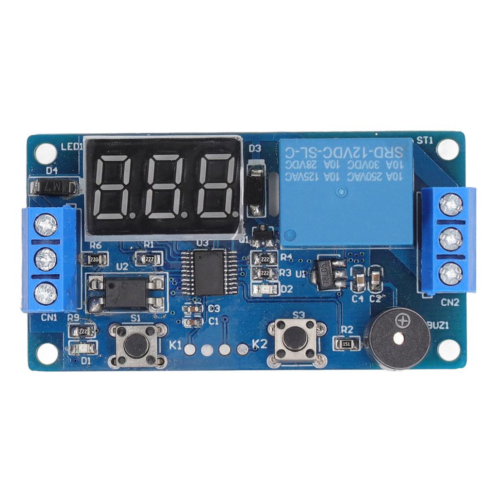 Time Relay Module Anti Interference MCU Online Programming 1 Channel Cycle Delay Relay with Digital