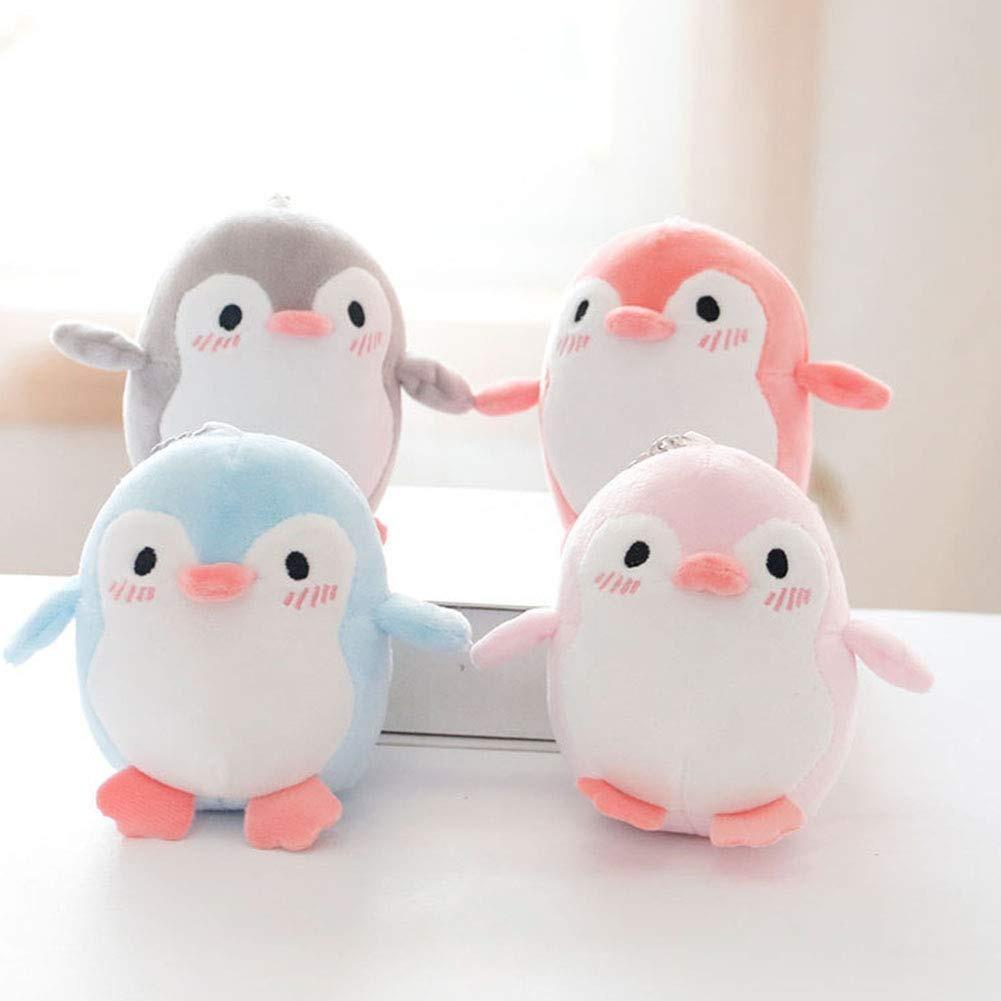 Lovely Penguin Animal Stuffed Doll Plush Toy Keychain Key Holder Bag Pendant Party Favor Gifts Toys for Boys Girls Kids Toddlers