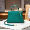 2025 New Genuine Leather Women's Bag EP Palm Pattern 19+22+25 Leather Kai Li+Fashion Handheld Single Shoulder Crossbody Bag