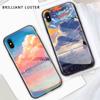 Чехол для телефона Honor X8 X9 X9a P20 P30 P40 P50 Pro Infinix Hot 12i 40i Smart 8 Pro Vivo V23e V25e Beautiful Anime Sunset Smooth Hard Glass Design