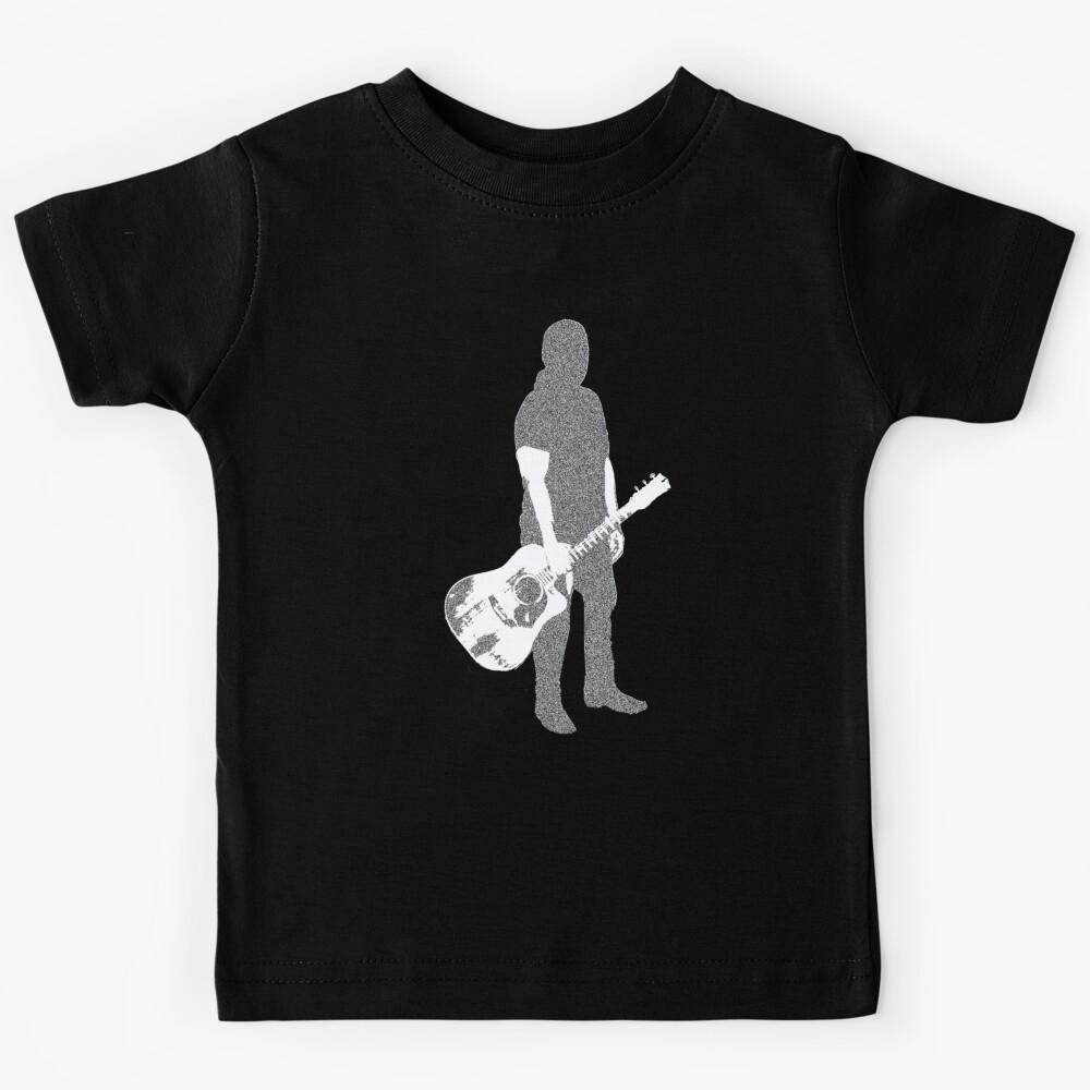 Playing Acoustic Guitar Cool Musician Guitarist Kids T-Shirt