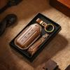 Applicable To Chery Omoda Overseas Version Key Cover Genuine Leather 25 Models, Jieku Jaecoo7 Oumengda C7 Car Remote Control Bag
