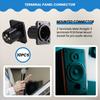 XLR вилка, прямой клеммный разъем для монтажа на панели, 10 шт.