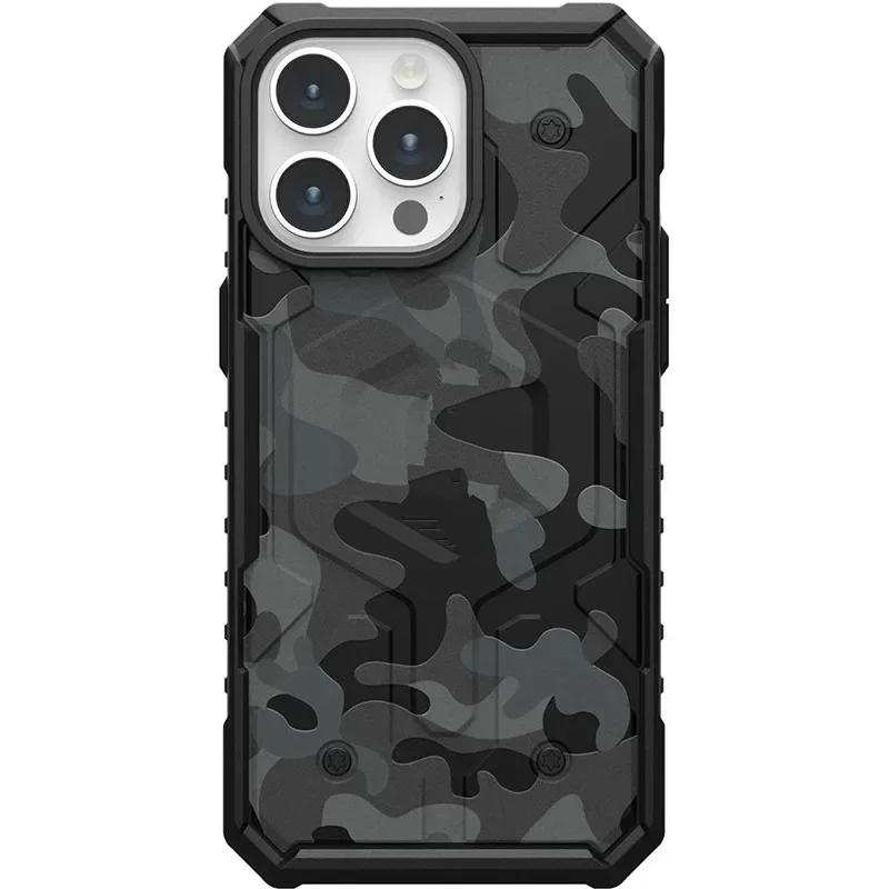 Городской Камуфляж Военного Уровня Ударопрочная Броня Для Magsafe Прочный Магнитный Чехол Для Телефона Для IPhone 17 Pro Max 16 15 14 Plus Ударопрочный Бронированный Чехол