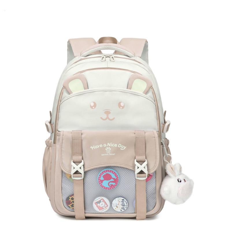Cartoon Capacity Large Backpack Student Backpack Womens Leisure Use Educational