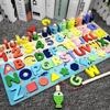 Wooden Puzzle Alphabet Numbers and Shapes