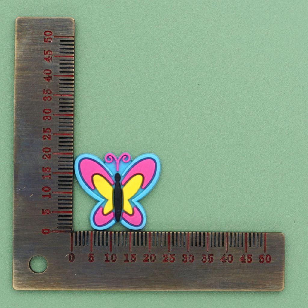 Пряжки для украшения обуви в виде бабочек и цветов для садовых клогов