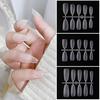 100Pcs Extend Nails Practical Excellent Flexible Full Cover Press On Clear Artificial Nails Set Artificial Nails