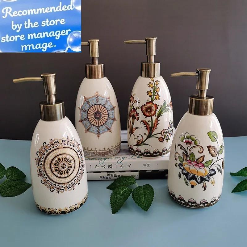 Керамическая бутылка для антисептика для рук креативная американский стиль дозатор для геля для душа моющего средства жидкого мыла кухонный дозатор DyuIhr