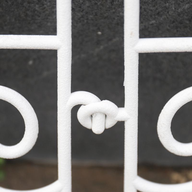 Креативное пластиковое ограждение в европейском стиле, декоративное складное ограждение, белый, черный садовый забор