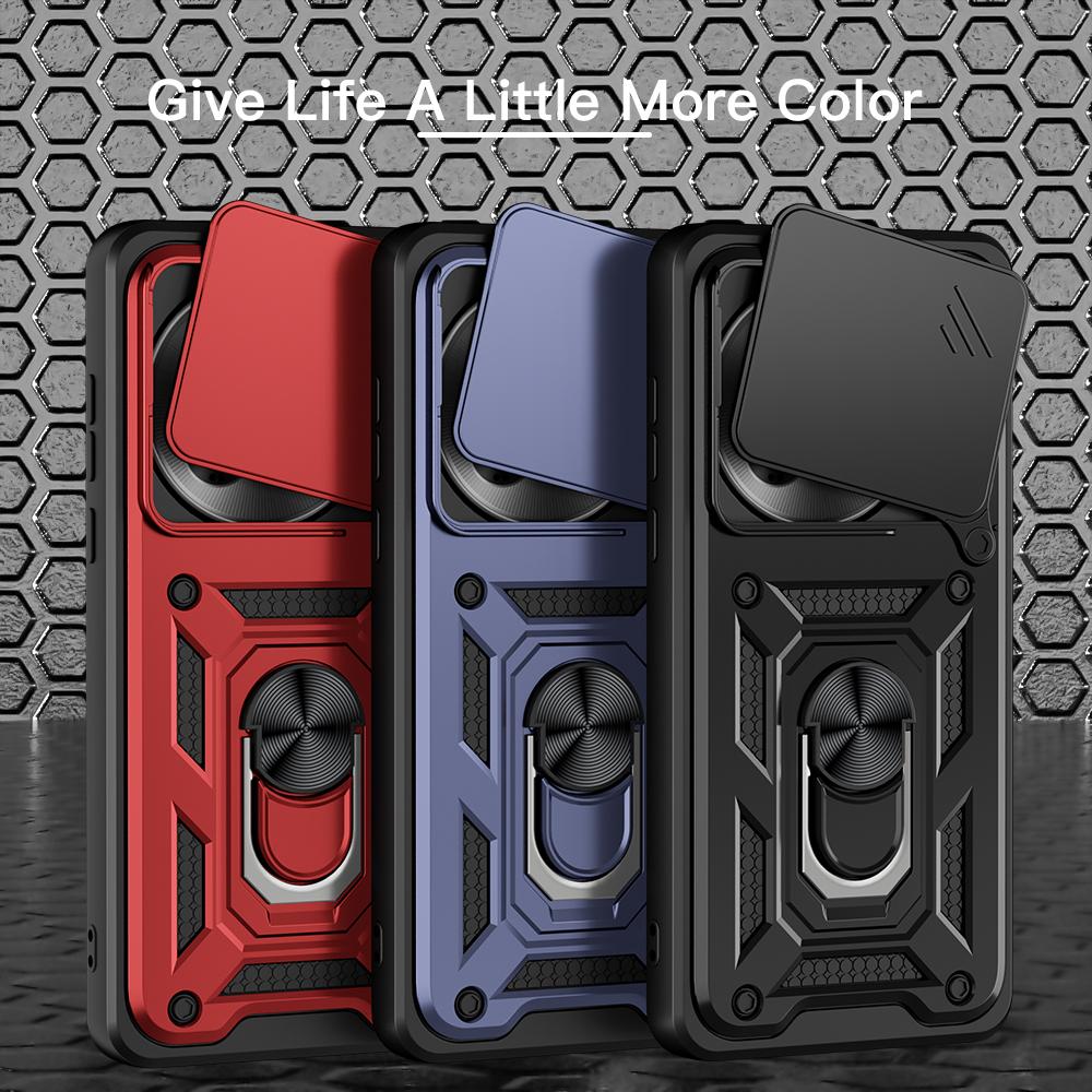 KEYSION Противоударный защитный чехол для OnePlus 13 5G, защитное кольцо для камеры, подставка, задняя крышка для OnePlus 13 5G