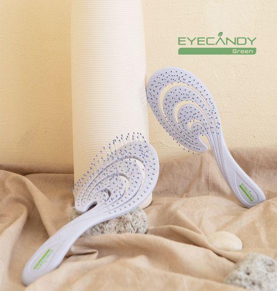 EYECANDY Eco-Friendly Detangling Brush Coral Purple