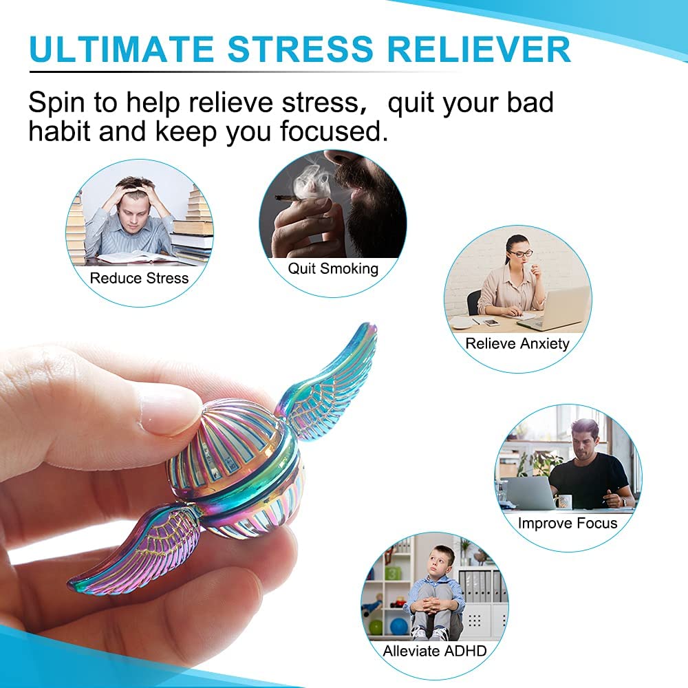 Золотой снитч, амур, кончик пальца, крыло ангела, палец, спиральная декомпрессионная игрушка