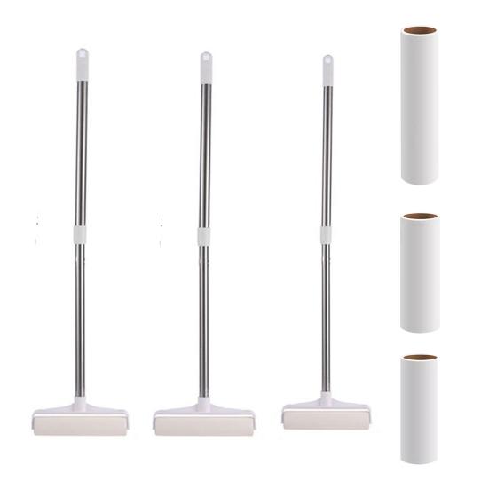 Стикер для волос с выдвижной ручкой Клейкие ролики Легкие пушистые роллы Липкие ролики Ролик для удаления ворса с дивана-кровати