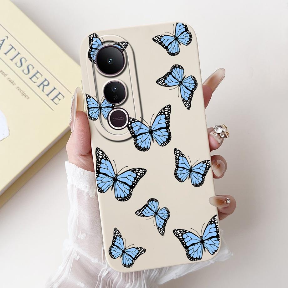 For Vivo V50 Lite 4G 5G V50 5G Phone Case Silicone Soft Back Cover For Vivo V2441 V2427 Bumper Dragon Cat Flower Butterfly Capa