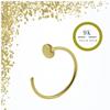 KODY PIERCING 9K Gold Flat End Open Hoop Nose Ring - Quality Piercing