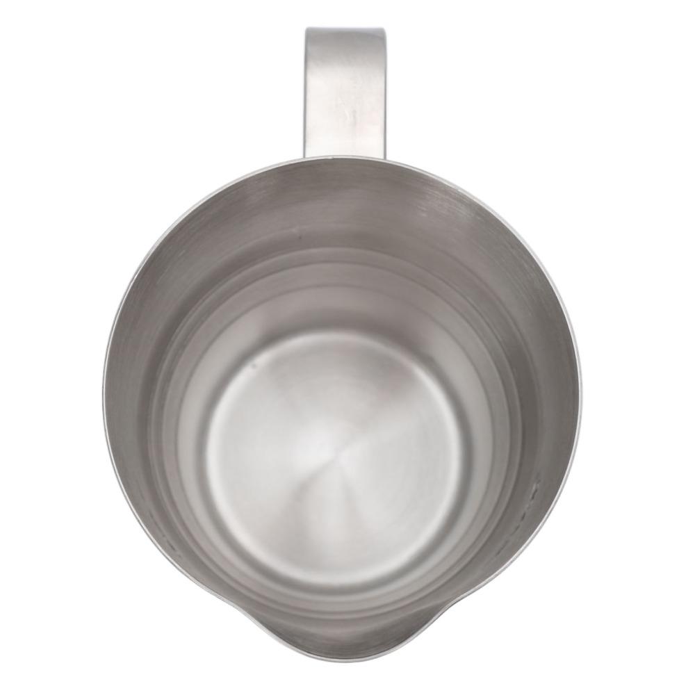 Silver Milk Frother Pitcher Stainless Steel Milk Steaming Pitcher Milk Frothing Cup  Latte Art