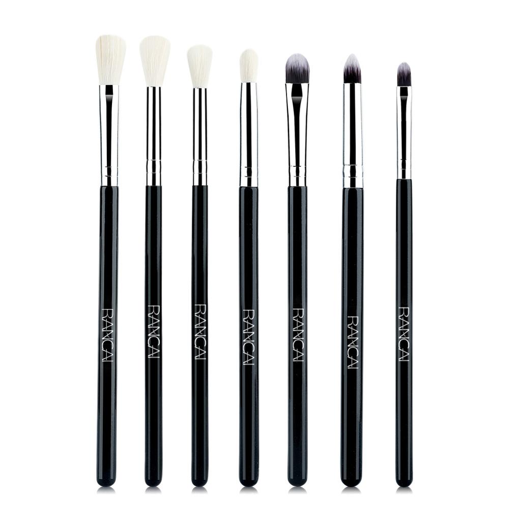 7 кистей для макияжа глаз, кисть для теней в стиле smoky eyes, набор для фиксации макияжа глаз, кисть для деталей и растушевки теней для начинающих.
