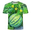 Kids Short Sleeve Tee 3D Watermelon Banana Durian Pineapple Graphic Summer Outdoor Daily Wear Top