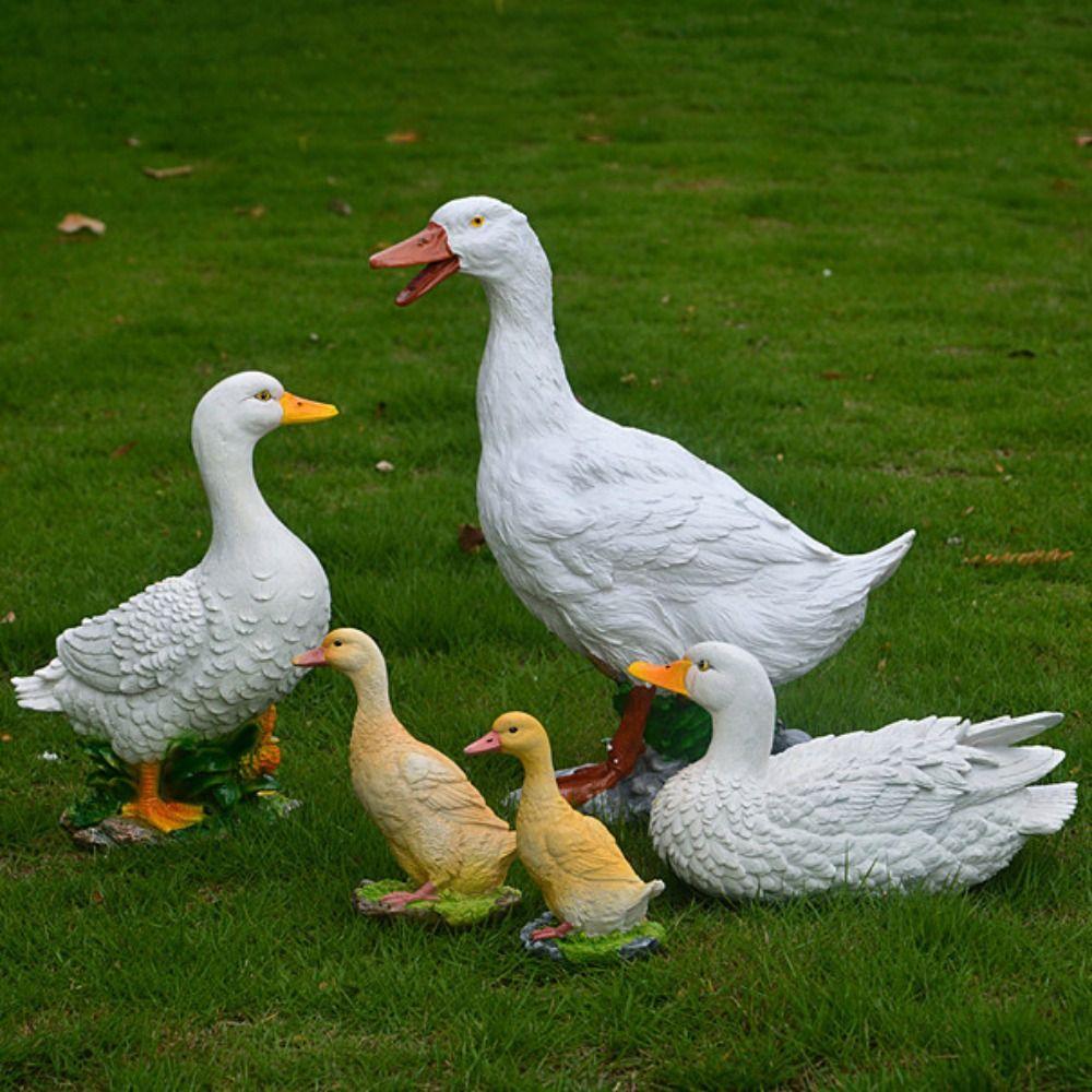 pcs For Outdoor LIfelike Simulation Duck Large Park Landscape Duck Model Resin Crafts Garden Decor