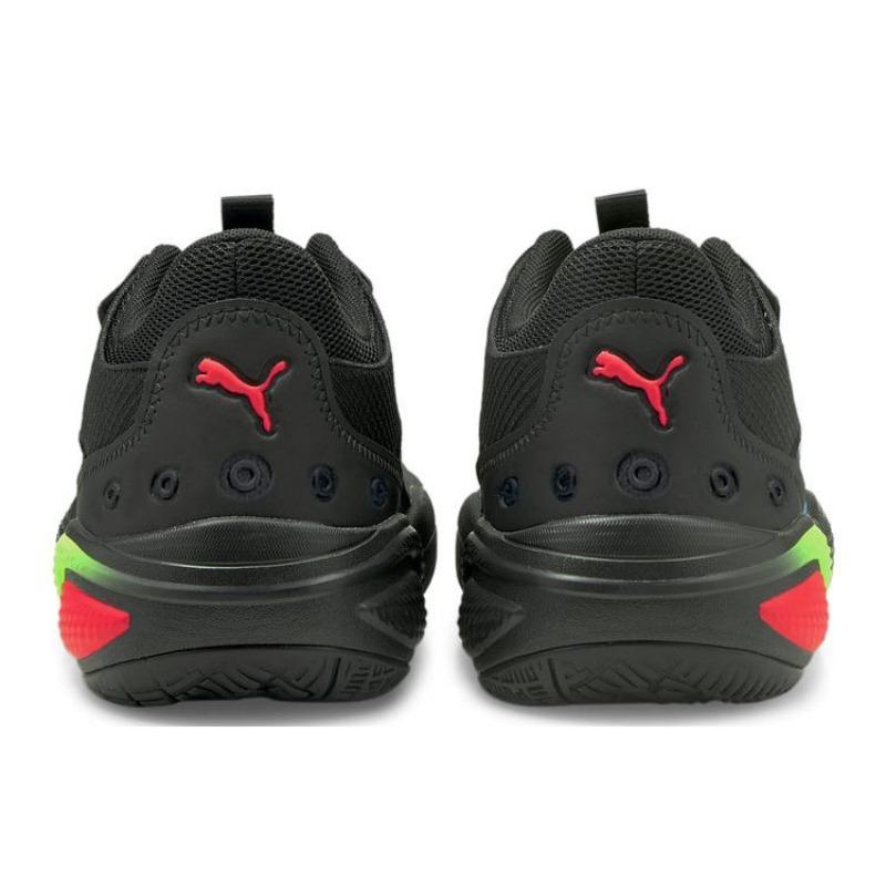 Puma Court Rider Wear-resistant Low Cut Basketball Shoes Unisex Black 376107-01