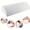 1 Piece Leg, Knee, Lower Back Pillow, Crescent Shape Viscoelastic Foam Pillow, Half Roll Pillow, Lower Back Relaxation