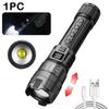 Super Bright 2000LM LED Flashlight USB Rechargeable Zoom Tactical Torch with Power Display Camping Fishing Emergency Lantern