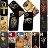 Soft Cover for Apple iPhone 13 12 Mini XS 11 Pro Max 7 8 Plus + XR SE 2022 2020 SE3 Coque Phone Case Egypt Nefertiti Anubis Ankh