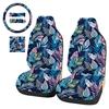 Car Seat Cover Colorful Pattern Breathable Protector Blue