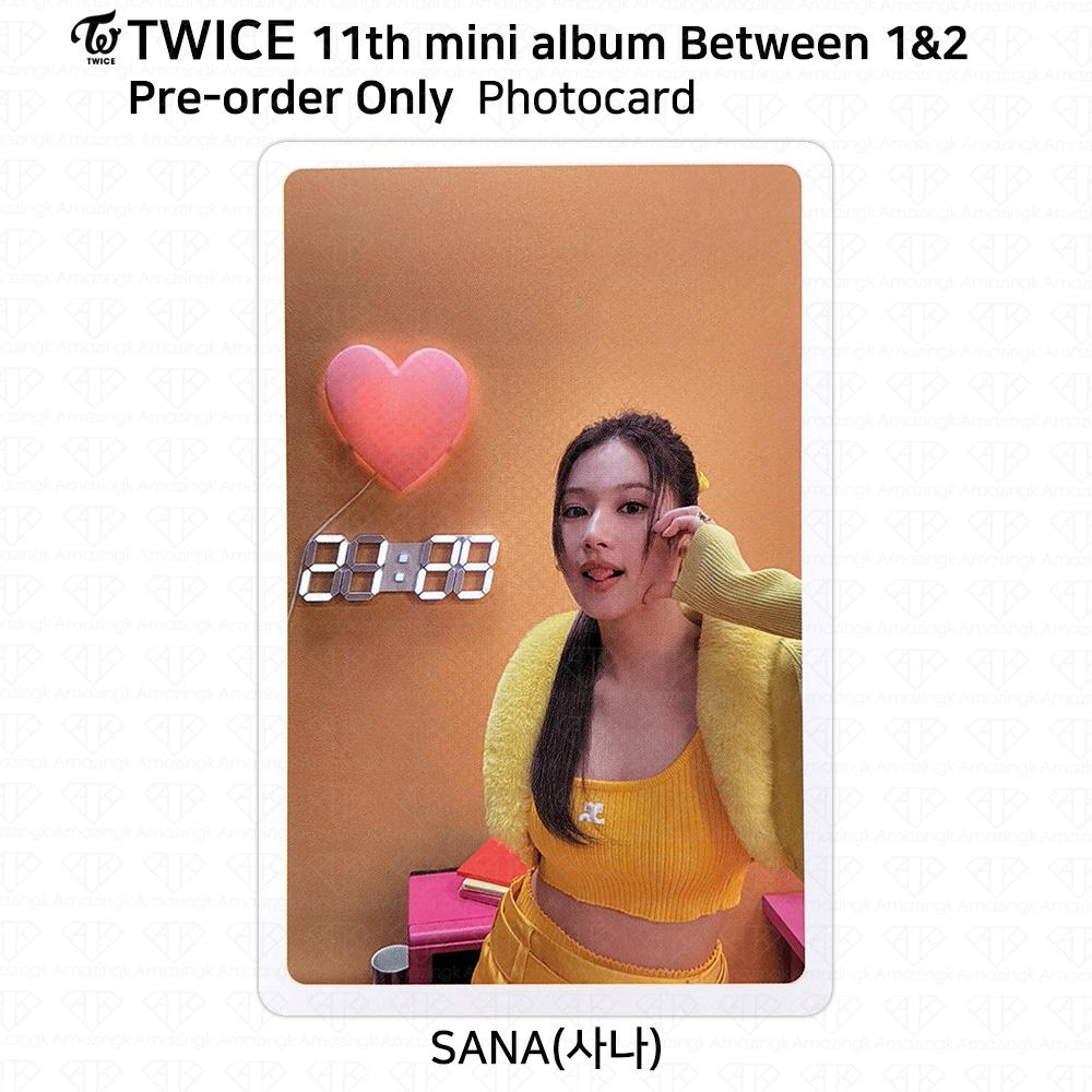 Twice 11-й мини-альбом между 1 и 2 Sana, фотокарточка, открытка, наклейка Polaroid POB