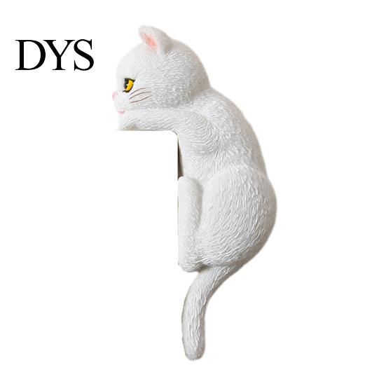 Cartoon Cat Switch Shield 3D Light Sticker, Decorative Resin Wall Plate Cover, Cute Animal Child Safe Cover Stickers, Peel And Stick decorations