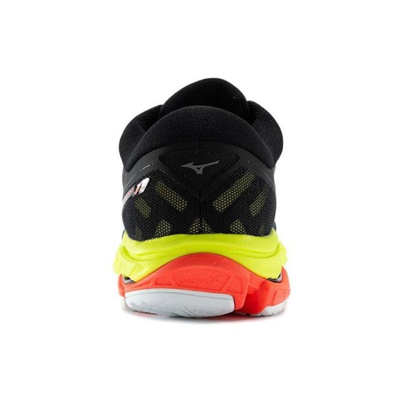 Mizuno Wave Ultima 11 Женские Низкие Тканевые Кроссовки из Синтетической Кожи с Амортизацией для Бега Черно-Желтые J1GD190909