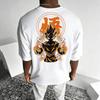 Аниме Dragon Ball Гоку Круглый вырез Короткий рукав 2026 Bandai Летняя Мужская Спортивная Свободная и Дышащая Хлопковая Футболка