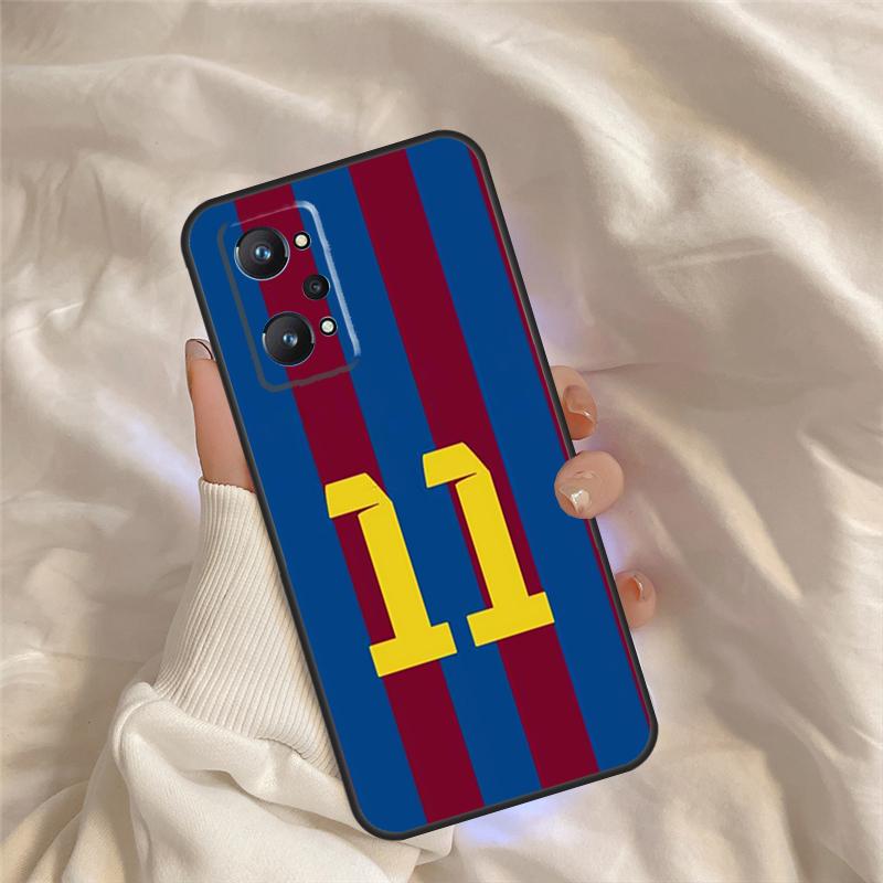 Футбольный чехол Номер 10 для Realme C55 C35 C33 C31 C30 C25 C21Y C15 C11 GT Neo 5 3 2 Realme 9 10 11 Pro Plus