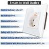 Smart Socket Eu Standard Wifi Outlet Home Improvement Intelligent Safe Plug Work With Tuya App Google Alexa Timer Function