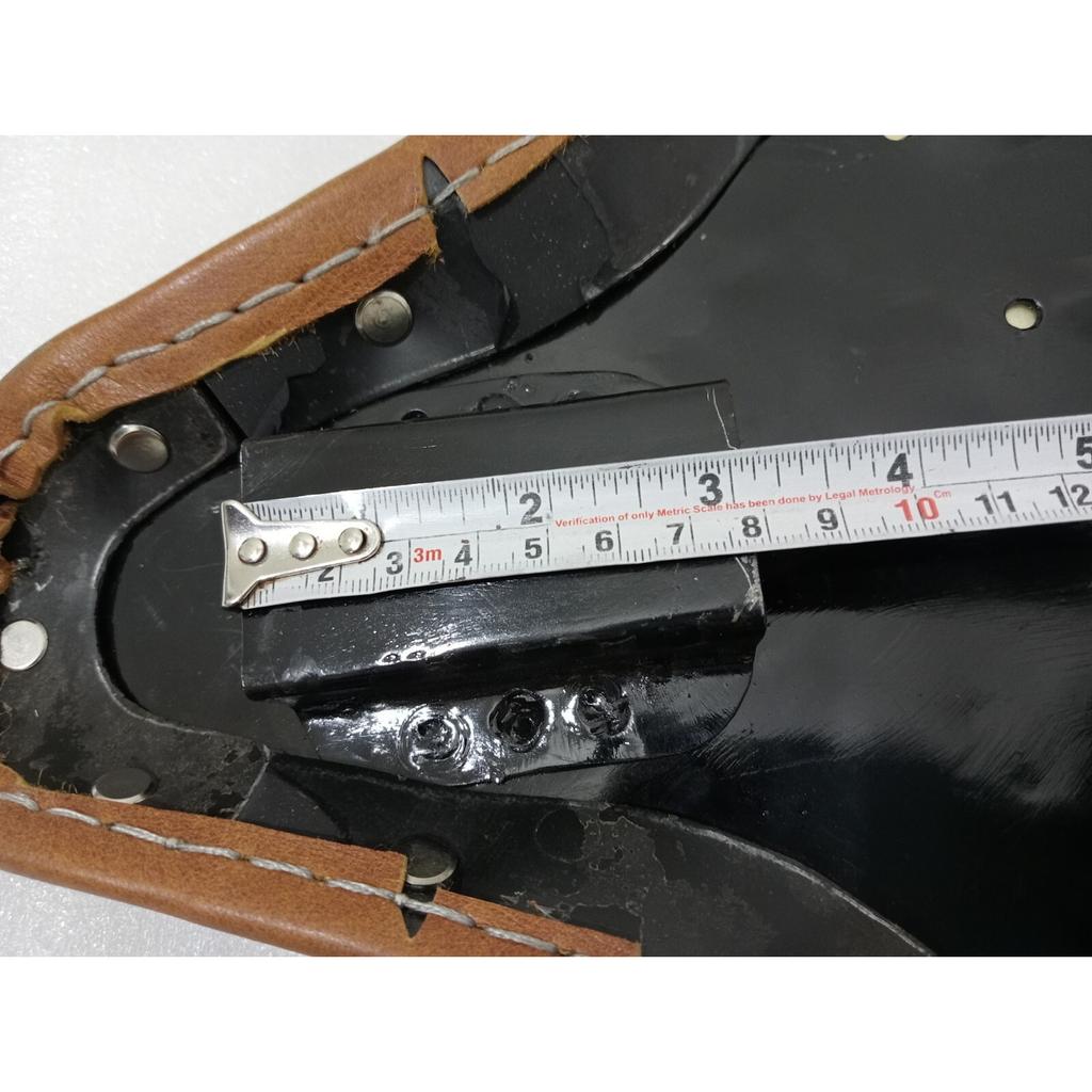 Solo Seat For Harley Tan Leather Skirt Knucklehead Panhead Shovel TC Bobber |Fit