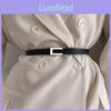Elegant Black Women's Waist Belt With Smooth Buckle For Stylish Outfits In 2023