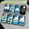Чехол для телефона "Одна у моря" для iPhone 17, 16, 15, 14, 13, 12, 11 Plus, Pro, магнитный с Magsafe, беспроводная зарядка