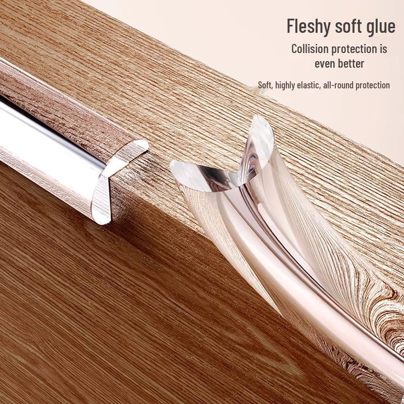 Expanded Clear Anti-Collision Baby Bumper Strip for Wall Corners and Edging