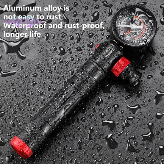 Велосипедный надувной насос, водонепроницаемый, алюминиевый сплав, шкала высокого давления, велосипедный воздушный насос, товары для дома