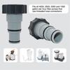 Pool Hose Connector 1.25" To 1.5" Hose Adapter Pool Pump Hose Adapter with Clamp Replacement for Ground Pool Pump