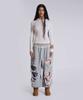 Jeidideuleondeon (U) Grey Marl Stars And Stripes Distressed Monster Jogger Grey