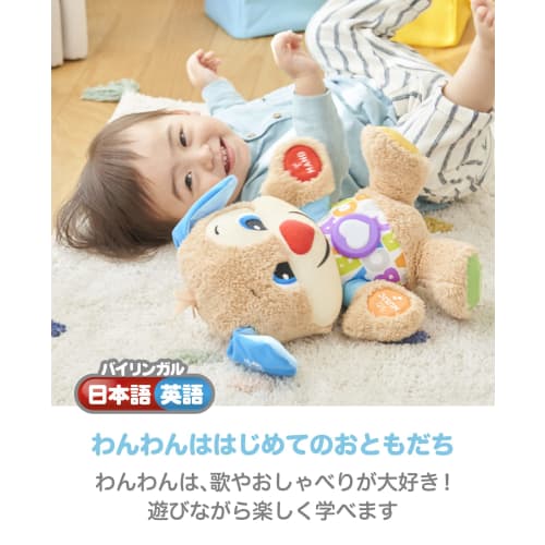 Маттел (MATTEL) Fisher Price (цена фишера) Пойте и говорите! Двуязычный/Собачка [Игрушка для малышей] [Образовательный/Английский/Иностранный язык] [Мягкая игрушка] [6-36 мес.