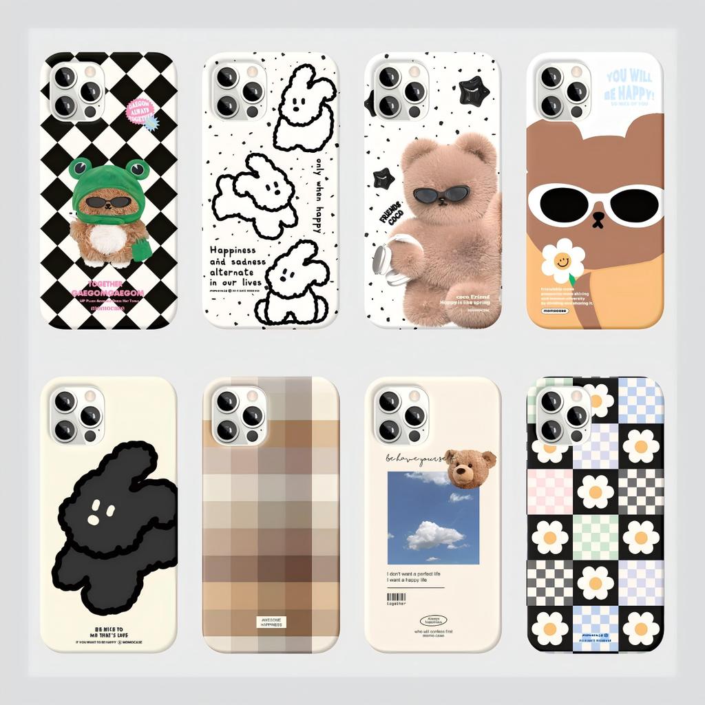 Y2K Ins Корейские Наклейки Чехол для Телефона для iPhone 17 16 15 14 13 12 11 Air Pro Max X XS XR XSMax 7 8 Plus Глянцевая Пленка Жесткий PC Чехол